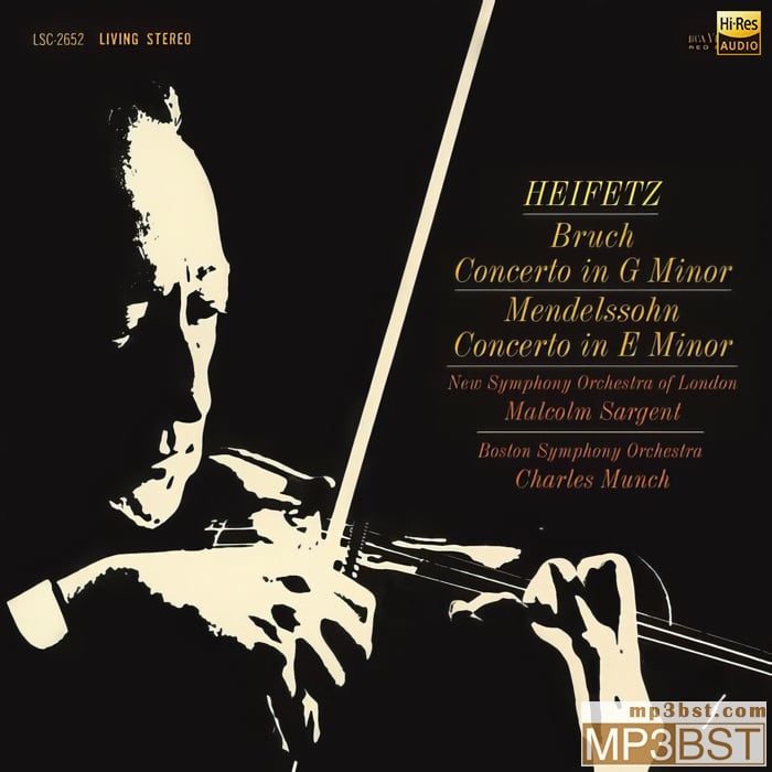 Jascha Heifetz - Mendelssohn & Bruch Violin Concertos (2022) [Hi-Res 44.1kHz_24bit FLAC]